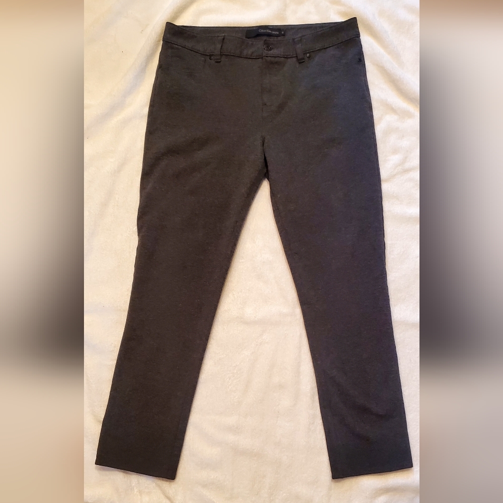 Calvin Klein slacks. Label says "jeans" not not jean material.